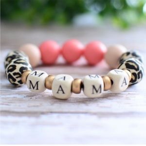 Modern Boho Leopard MAMA Bracelet